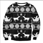 UGLY CHRISTMAS SWEATER Vacation Santa Elf Funny Womens Men Sweaters Tops Autumn Winter Clothing