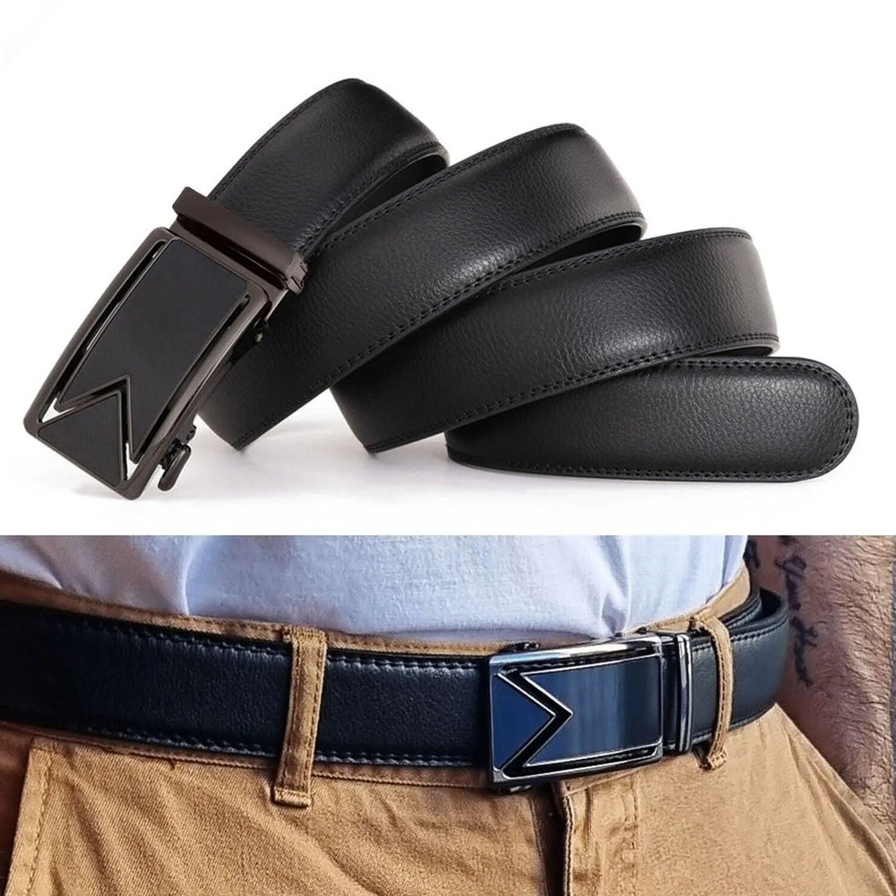 Men's Ratchet Belt Leather Mens Belt With Slide Buckle Ratchet Belts For Men USA - EX-STOCK CANADA