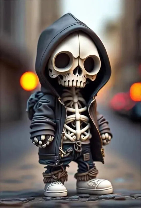 Halloween Cool Skeleton Figurines Halloween Skeleton Doll Resin Ornement Home Decor