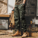 American Workwear Pants Men's Straight Functional Outdoor Tactics Casual Cargo Pants