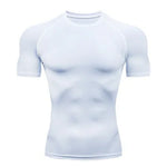 Solid color quick-drying bottoming short sleeve fitness t-shirt top