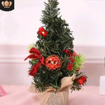 Ornamentos de Navidad Árbol de 20 cm Mini decoración de Navidad Tree Día de Navidad Decoración Mall Ornamentos de escritorio