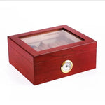 Caja de cigarros de humidor de almacenamiento de madera de gran capacidad