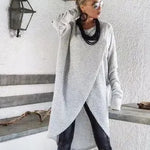 NUEVA Fashion Outumn Winter Front Split Sweater Tunic Mujeres