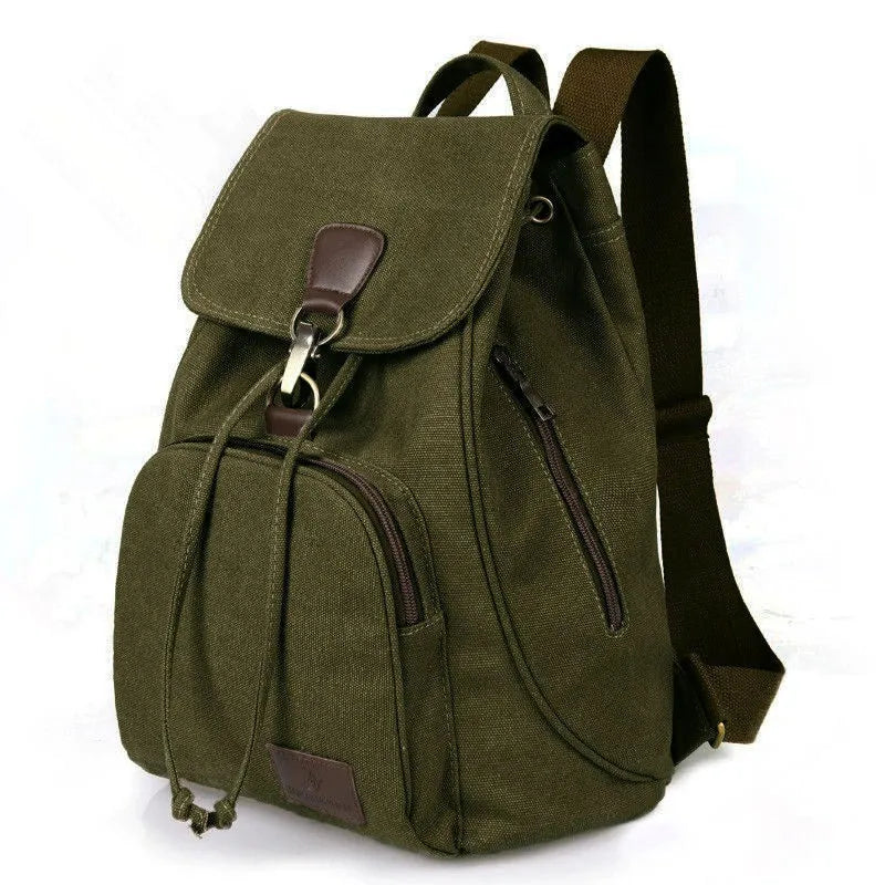 Canvas Backpack Vintage Students School Bags