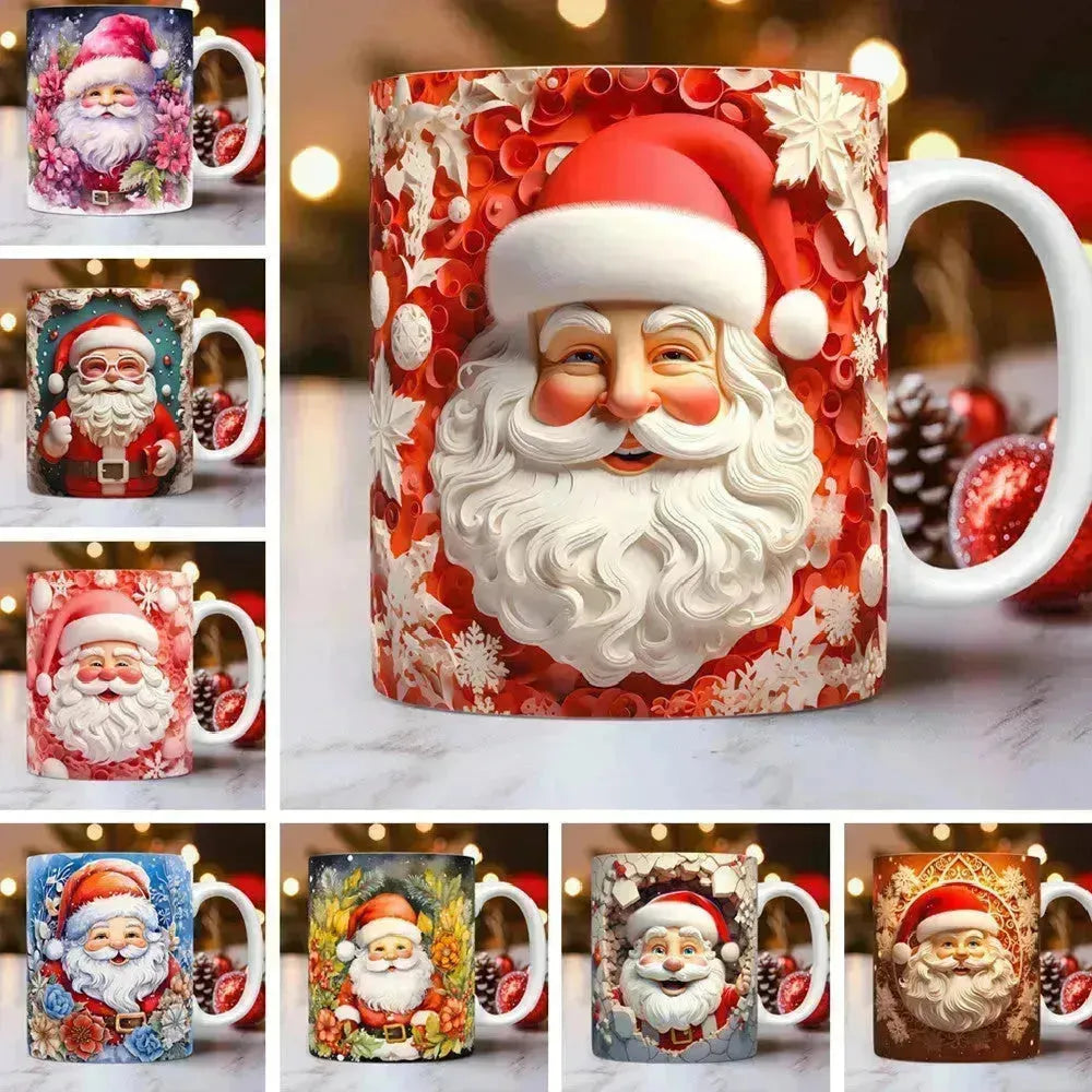 Créative 3d Christmas Ceramics Mug Christmas Gift