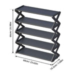 5 Tier X shaped Simple & stylish Shoe Rack Storage - EX-STOCK CANADA