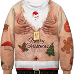 Men's Fashion Christmas 3D Digital Printed Round Neck Sweater