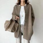 Autumn Winter Cashmere Single Breasted Kimono Cardigan Jacket  for women