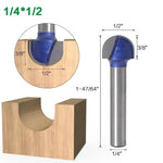 Shank Core Router Bit Professional Round Bottter Round Botter