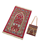 Pattern With Wrapping Blanket Middle East Muslim Carpet and Tote Bag Ramadan Muslim prayer mat Turkish Prayer Mat