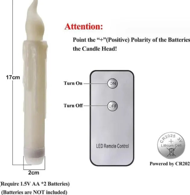 20LED شموع عائمة عديمة اللهب ديكور جهاز التحكم عن بعد