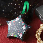 Christmas Gift Boxes Santa Claus Candy Box Star Shape Merry Christmas Boxes Bags for Home New Year Xmas Decor Kids Gifts