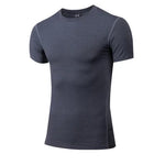 Solid color quick-drying bottoming short sleeve fitness t-shirt top