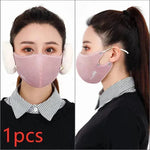 Winter detachable two-in-one warm mask earmuffs