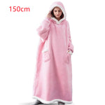 Fleece Oversized Hoodie Blanket Winter Warm Home Clothes Women Men Oversized Pullover With Pockets