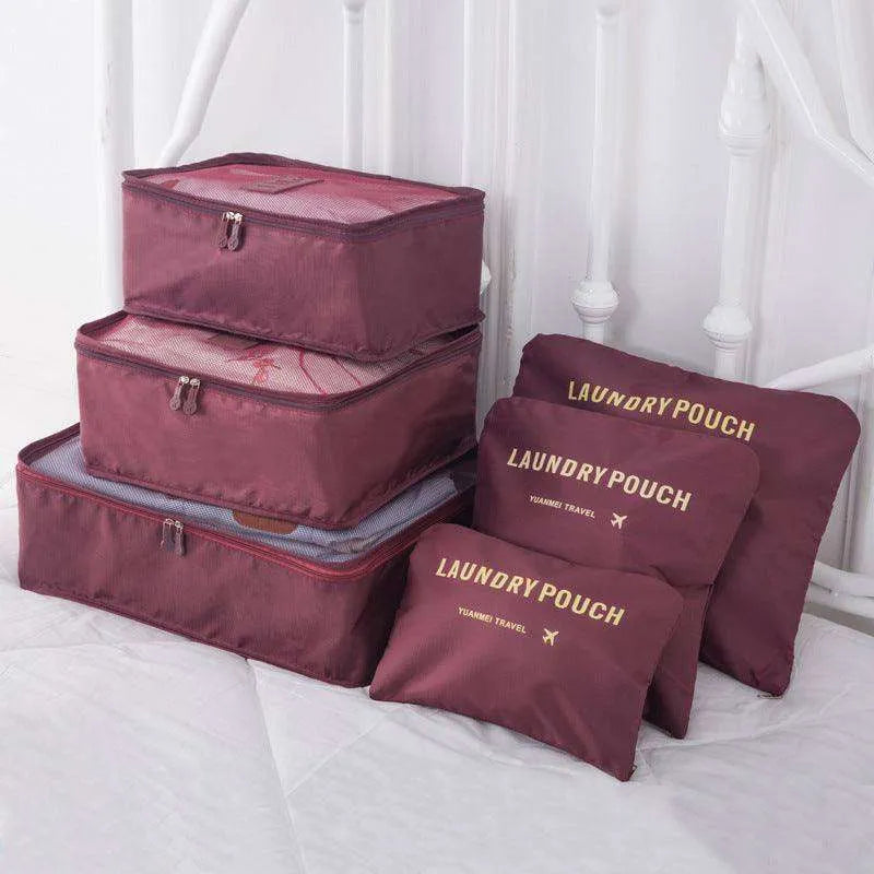 6 Pcs Travel Storage Bag Set For Clothes - EX-STOCK CANADA