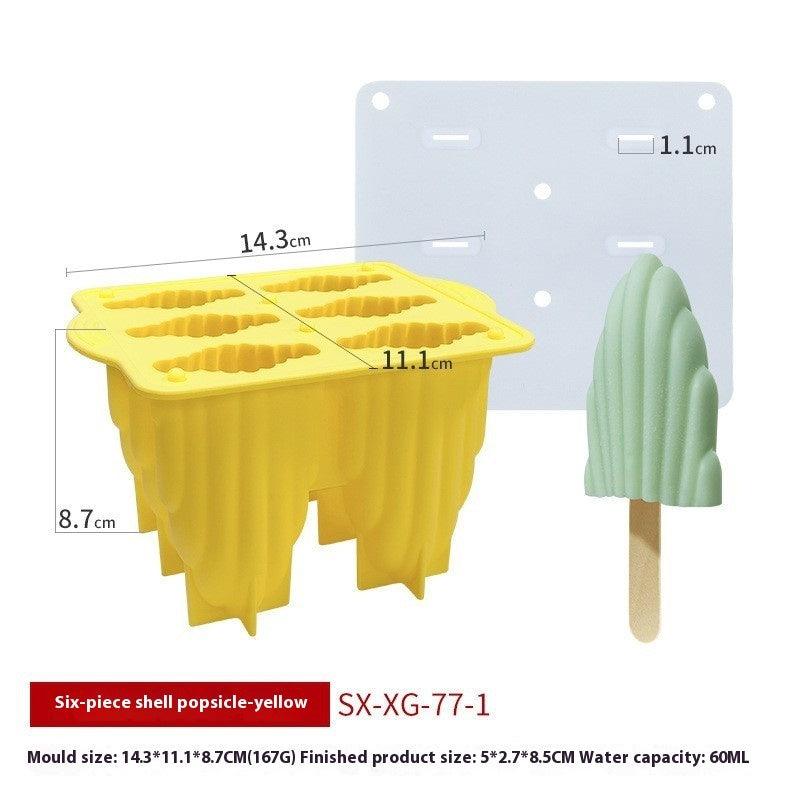 6-piece Spiral Ice Cream Silicone Food Grade Mold - EX-STOCK CANADA