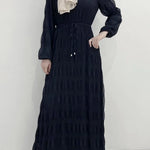 Women's Middle East Fashion Sweet Chiffon Dress Dubai Abaya dress Casual Abaya dress