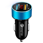 Automobile Smart Digital LED display car charger