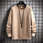 Suede Sweatshirt Men's Spring And Autumn New American Style Pullover