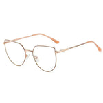 Women's Plate Anti-Blue Light Glasses Fashion Metal Large Frame