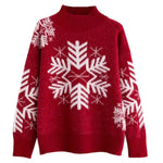 Sweater Sweater de cachemir de navidad de los copos de nieve de los copos de nieve