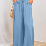 Printed Comfortable Casual Wide-leg Trousers