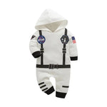 Space Suit Summer  Long-sleeved Jumpsuit Holiday Pullover Clothes Baby boy Astronaut costume