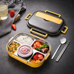 Stainless Steel Bento Thermal Insulated Lunch Box for School Kids