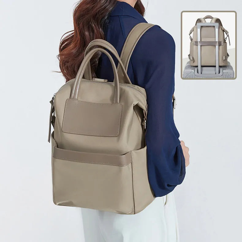 Zaino casual femminile con design manuale leggero e impermeabile da viaggio da viaggio da viaggio in borsa di grande capacità