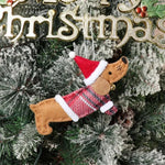 Christmas Decorations Dressing Sausage Dog Small Pendant