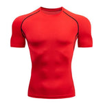 Solid color quick-drying bottoming short sleeve fitness t-shirt top