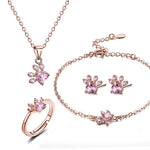 4pcs Women Jewelry Sets