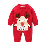 Newborn Baby Clothes Baby Crawling Clothes Thickening Out Baby Harness Christmas Baby Romper Baby Cotton Sleepwear