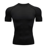 Solid color quick-drying bottoming short sleeve fitness t-shirt top