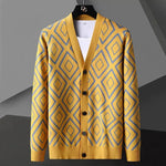 Slim fit  High-end Knitted Cardigan Sweater For Men