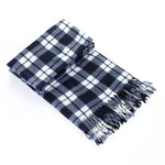 Handmade Autumn And Winter Velvet Fleece Plaid Scarf