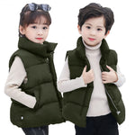 Down Cotton Vest Outumn and Winter Chaleco de invierno Ropa de invierno Niños Fuera sin mangas sin mangas