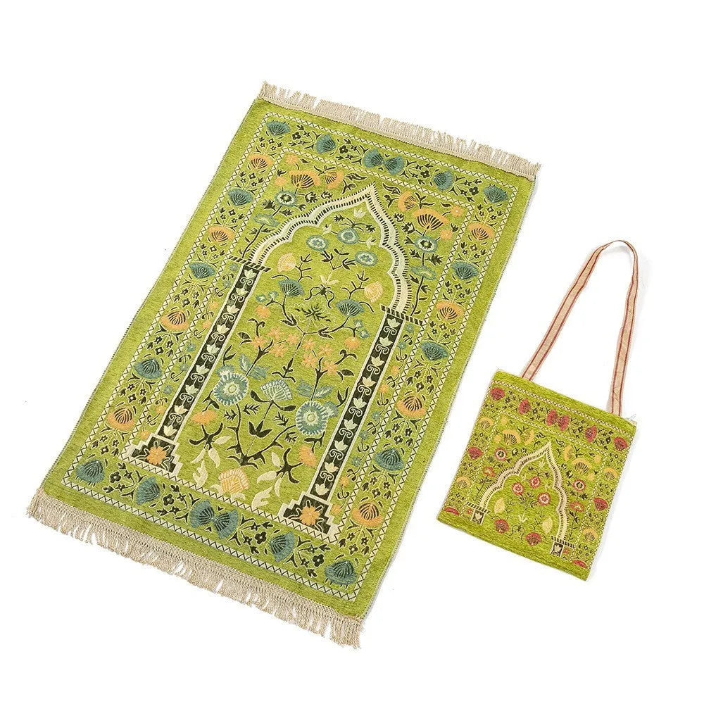 Pattern With Wrapping Blanket Middle East Muslim Carpet and Tote Bag Ramadan Muslim prayer mat Turkish Prayer Mat