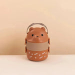 Cartoon Bear Double-layer Portable Lunch Box for Kids