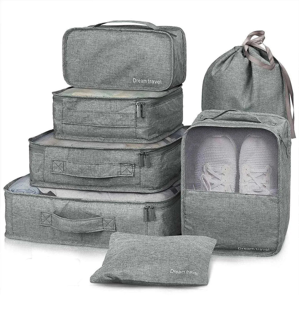 7pc Packing Cubes Luggage Storage Organiser Travel Bags - EX-STOCK CANADA