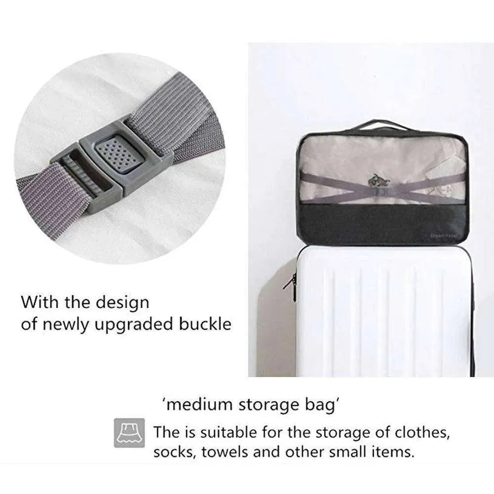 7pc Packing Cubes Luggage Storage Organiser Travel Bags - EX-STOCK CANADA