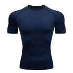 Solid color quick-drying bottoming short sleeve fitness t-shirt top