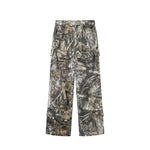 Loose Straight Tree Worn Looking Washed-out Camouflage Printed Cargo pant Men