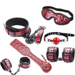 Conjunto de tuberías de hierro de esposas para el juego erótico femenino BDSM Kit de set de esclavitud completa