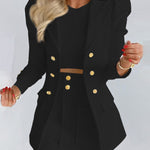 Women  Slim fitted Formal Fashion Short Skirt suit co ord skirt set for women