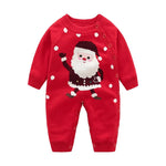 Newborn Baby Clothes Baby Crawling Clothes Thickening Out Baby Harness Christmas Baby Romper Baby Cotton Sleepwear