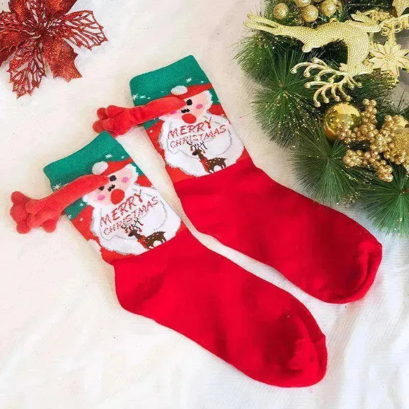 Fashion Simple Magnetic Christmas Socks For Men And Women - EX-STOCK CANADA