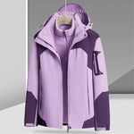 Three-in-one Removable Liner With Velvet Thickening Windproof Waterproof Jacket